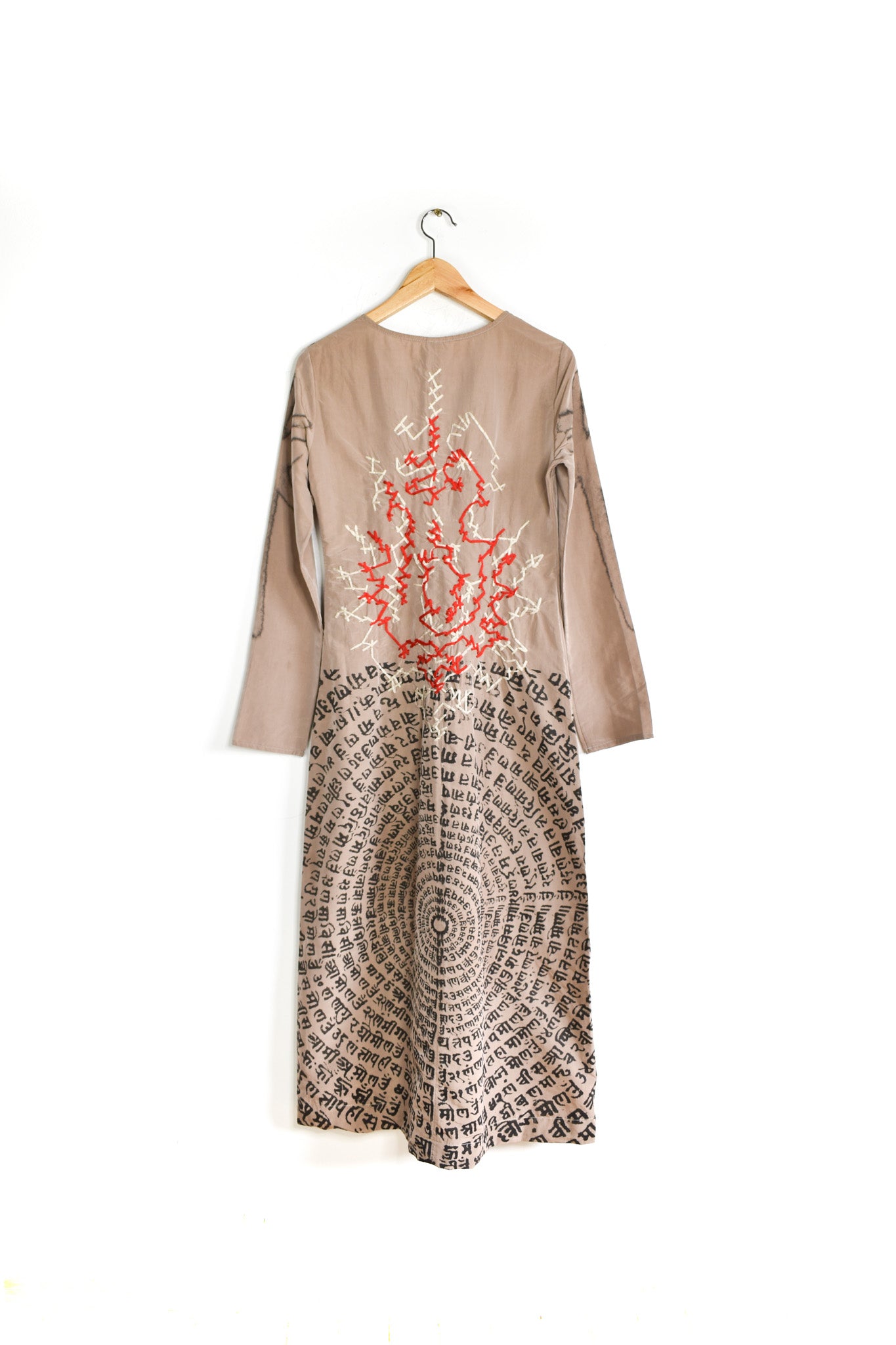 E-Play embroidered maxi dress