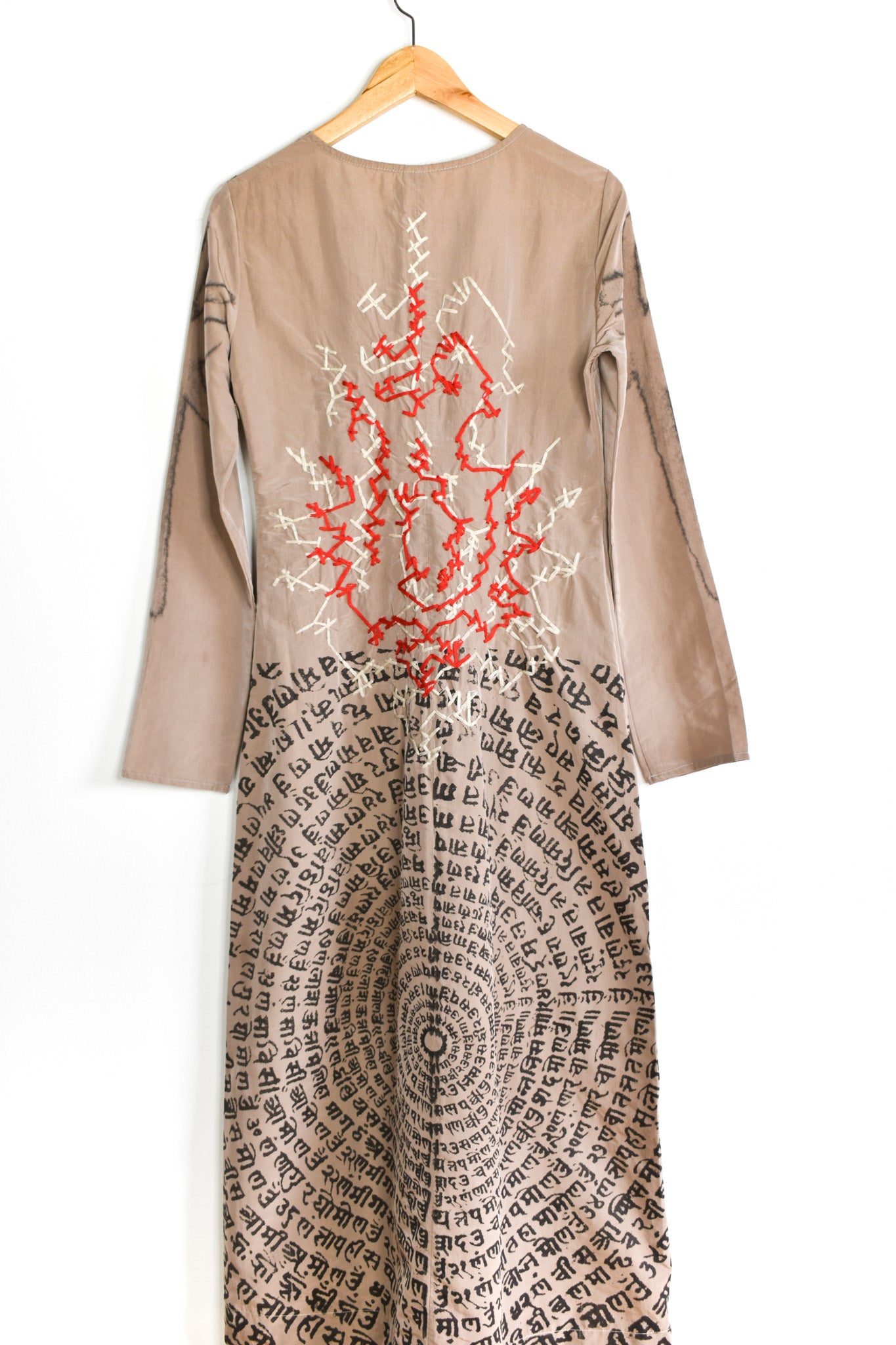 E-Play embroidered maxi dress
