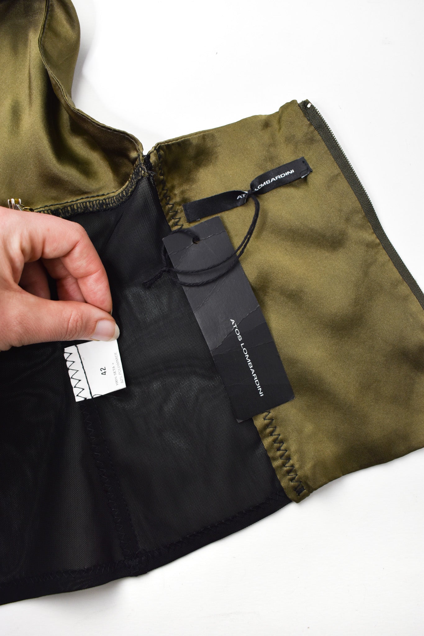 Atos Lombardini silk bra top