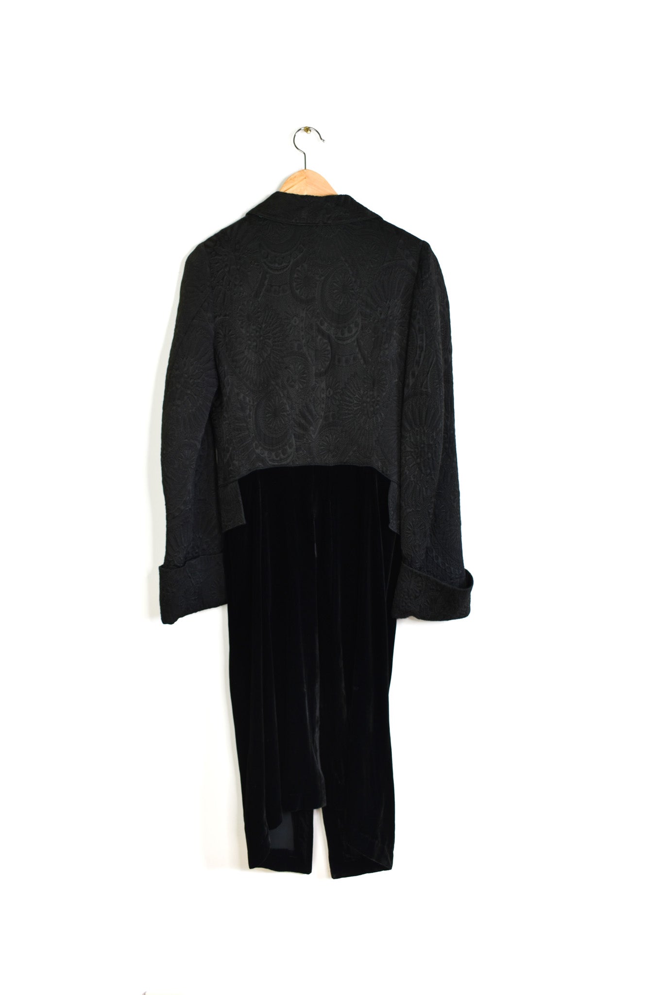 Ann Demeulemeester brocade and velvet jacket