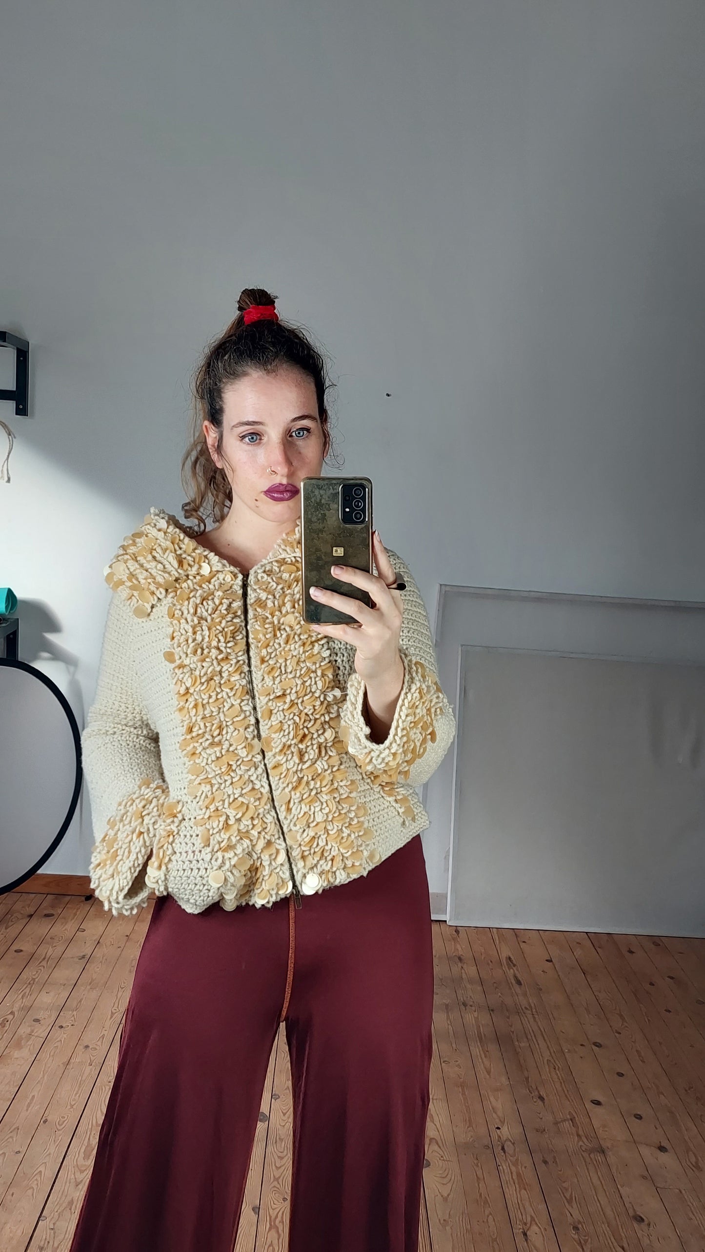 Chunky wool knit