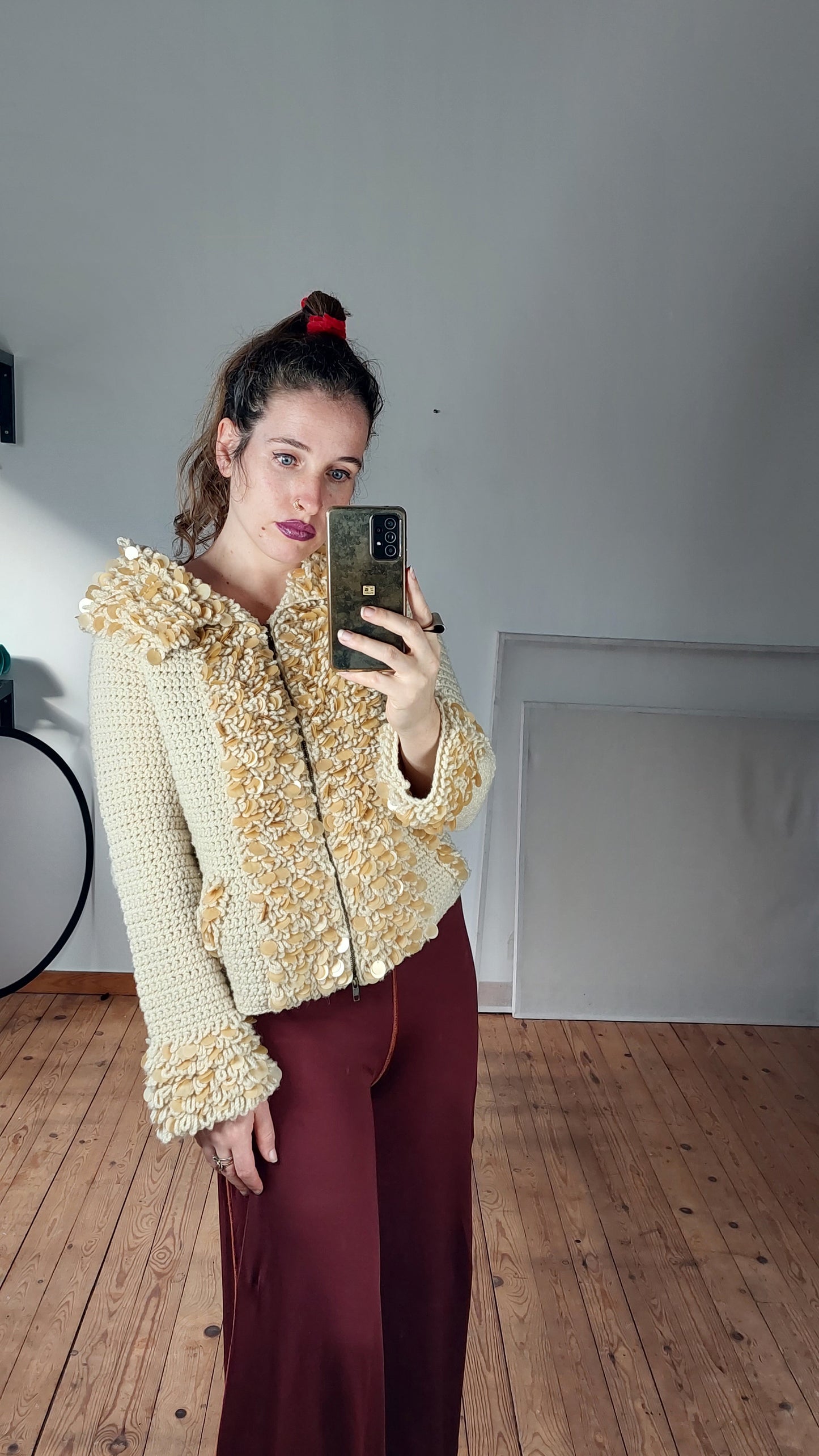 Chunky wool knit