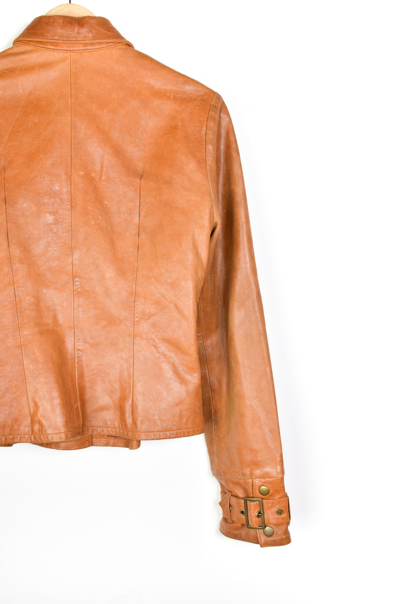 Cottonade leather jacket