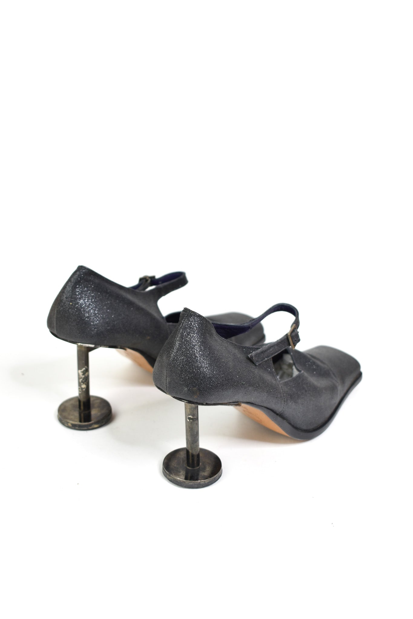 Metal disk heels by Muxart