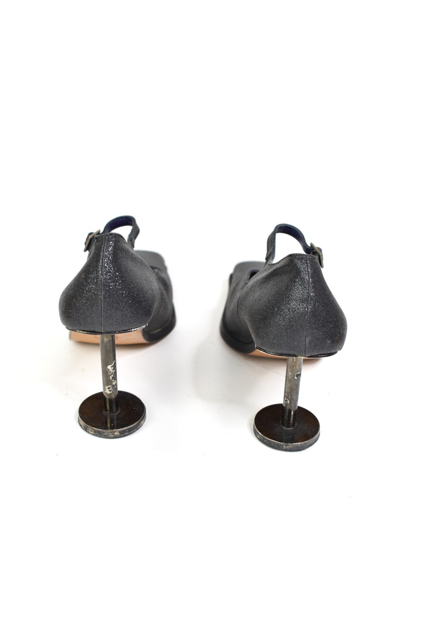 Metal disk heels by Muxart