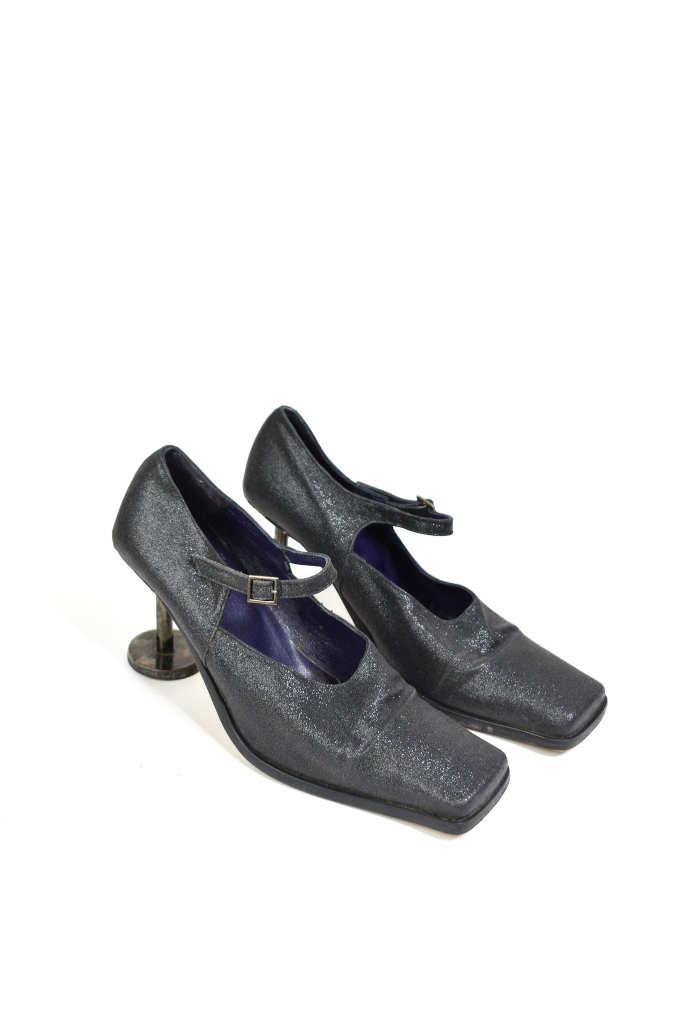 Metal disk heels by Muxart