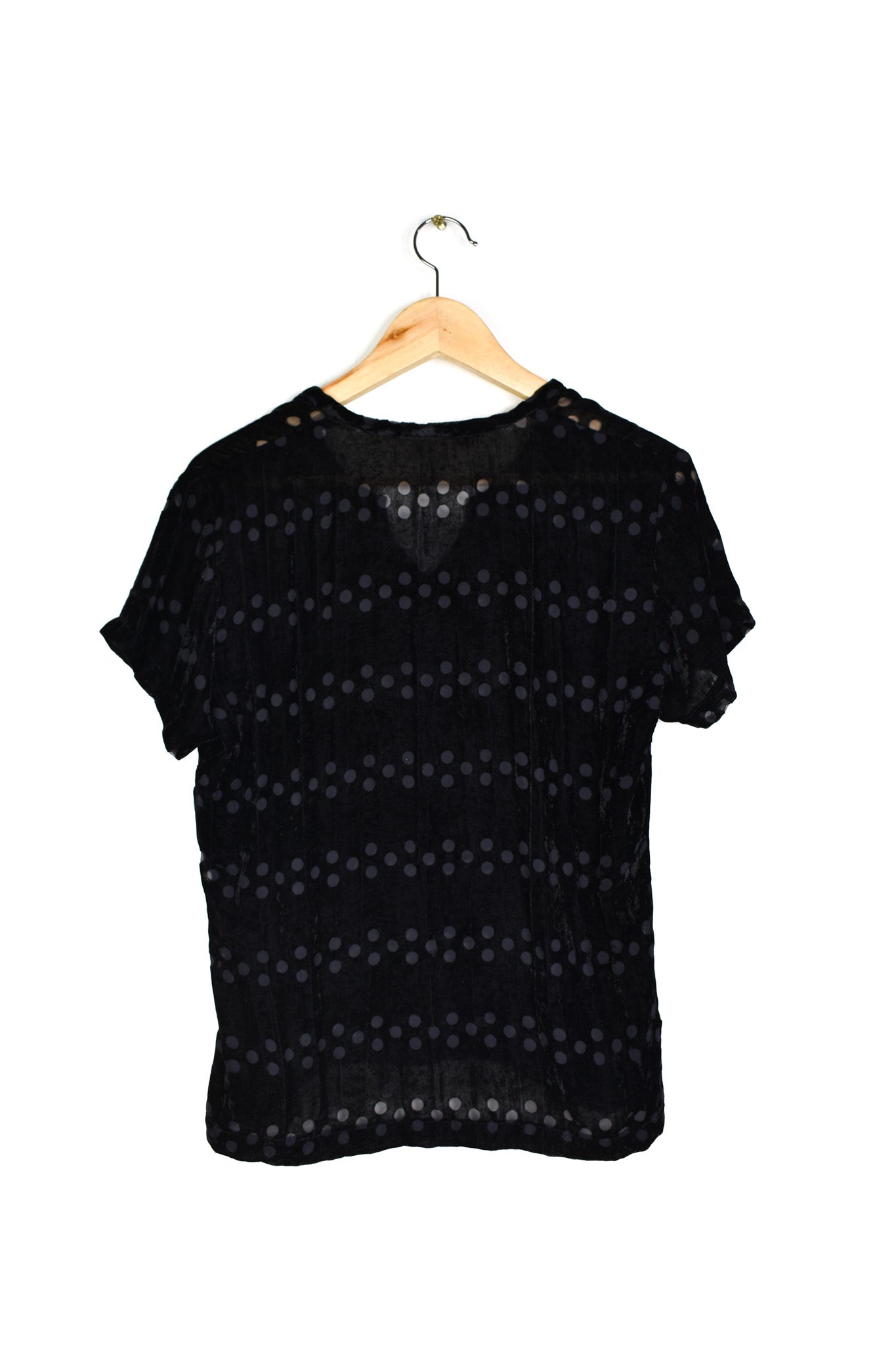 Comme des Garçons dotted velvet top