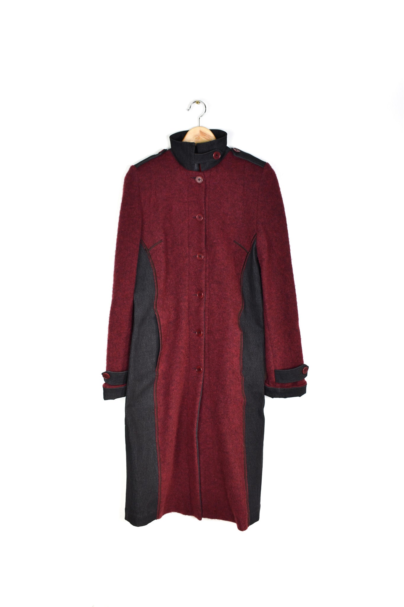 Ipse Gazebo wool and denim jacket