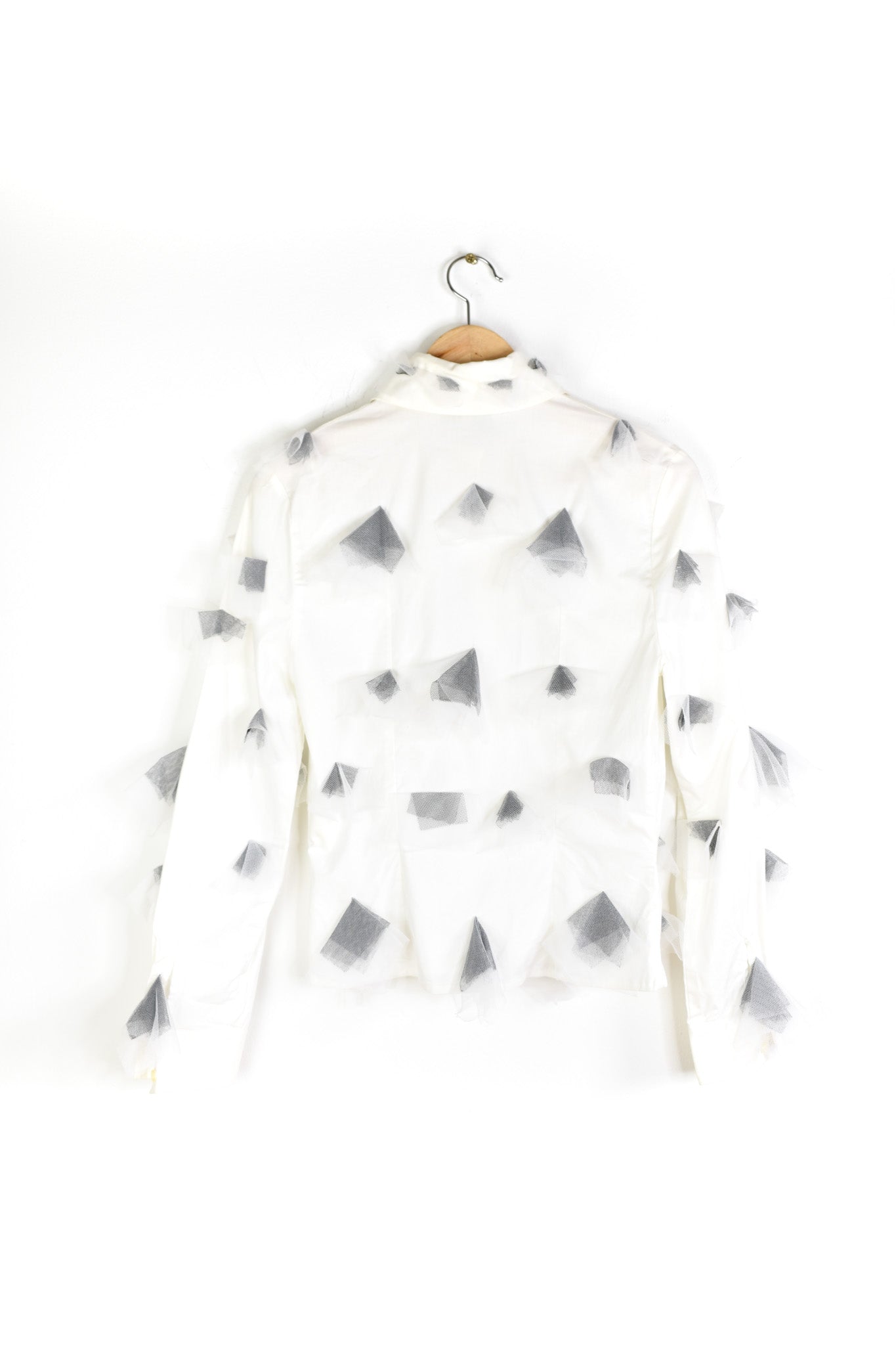 Cottonade tulle top