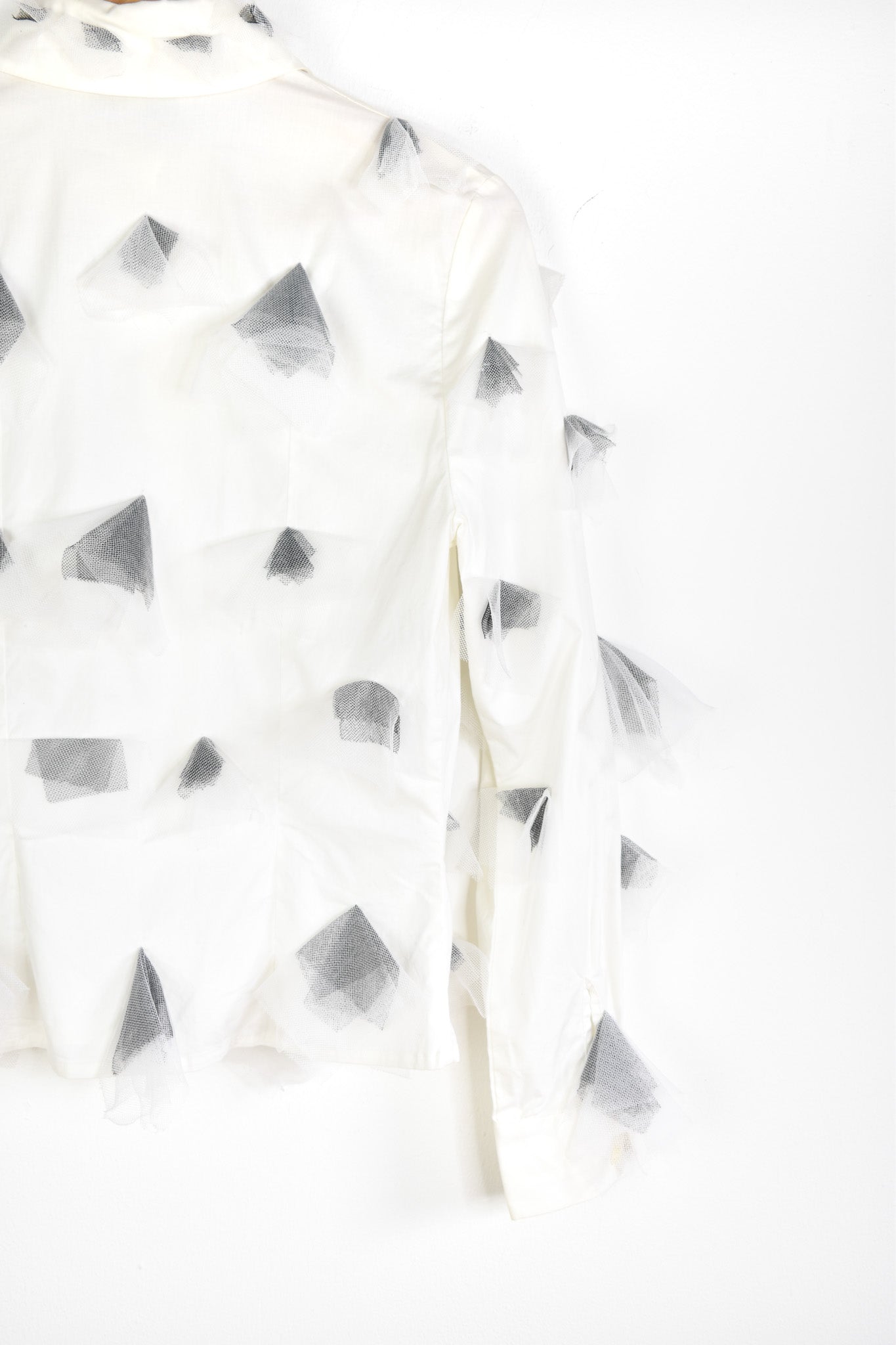 Cottonade tulle top