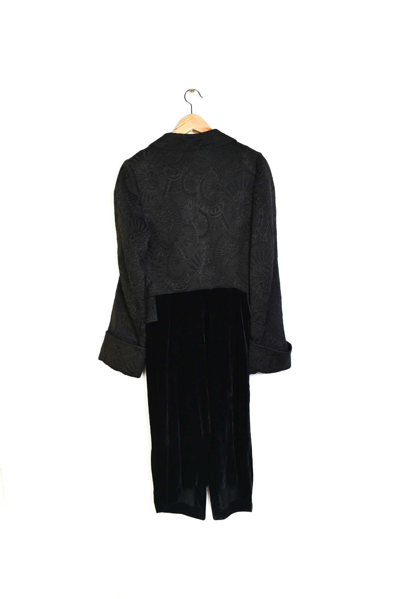 Ann Demeulemeester brocade and velvet jacket