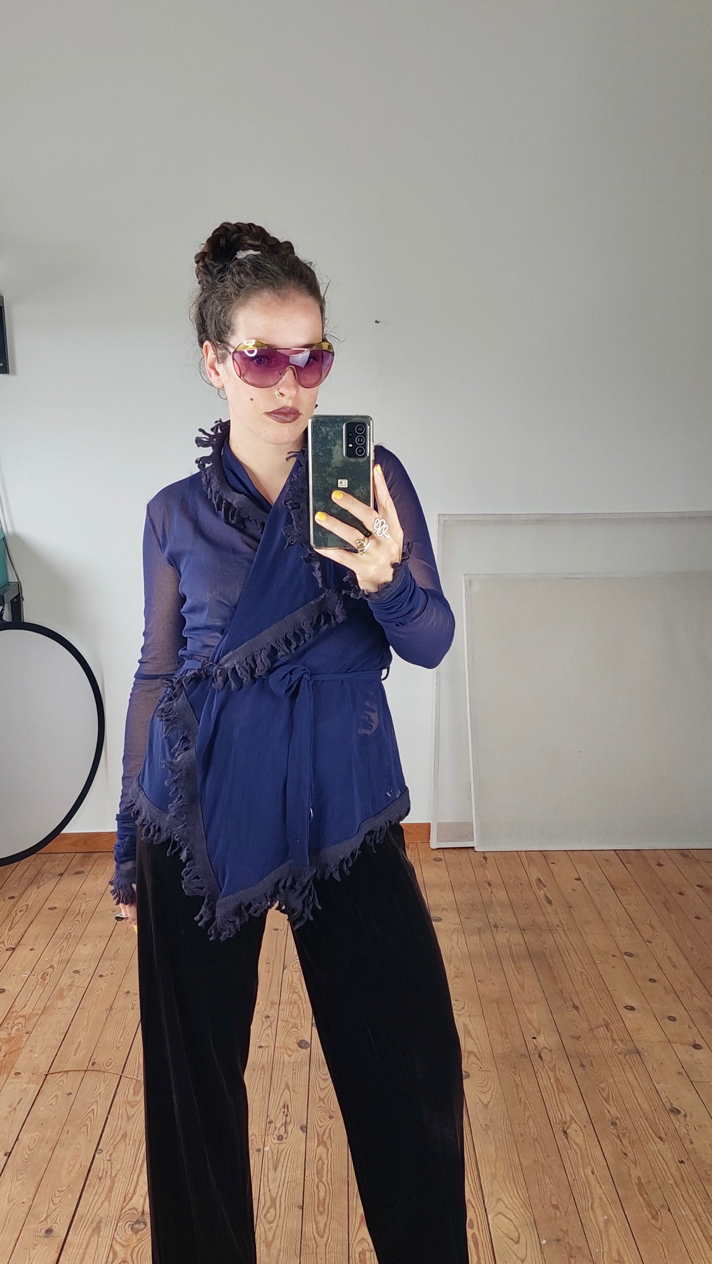 Jean Paul Gaultier mesh cardigan