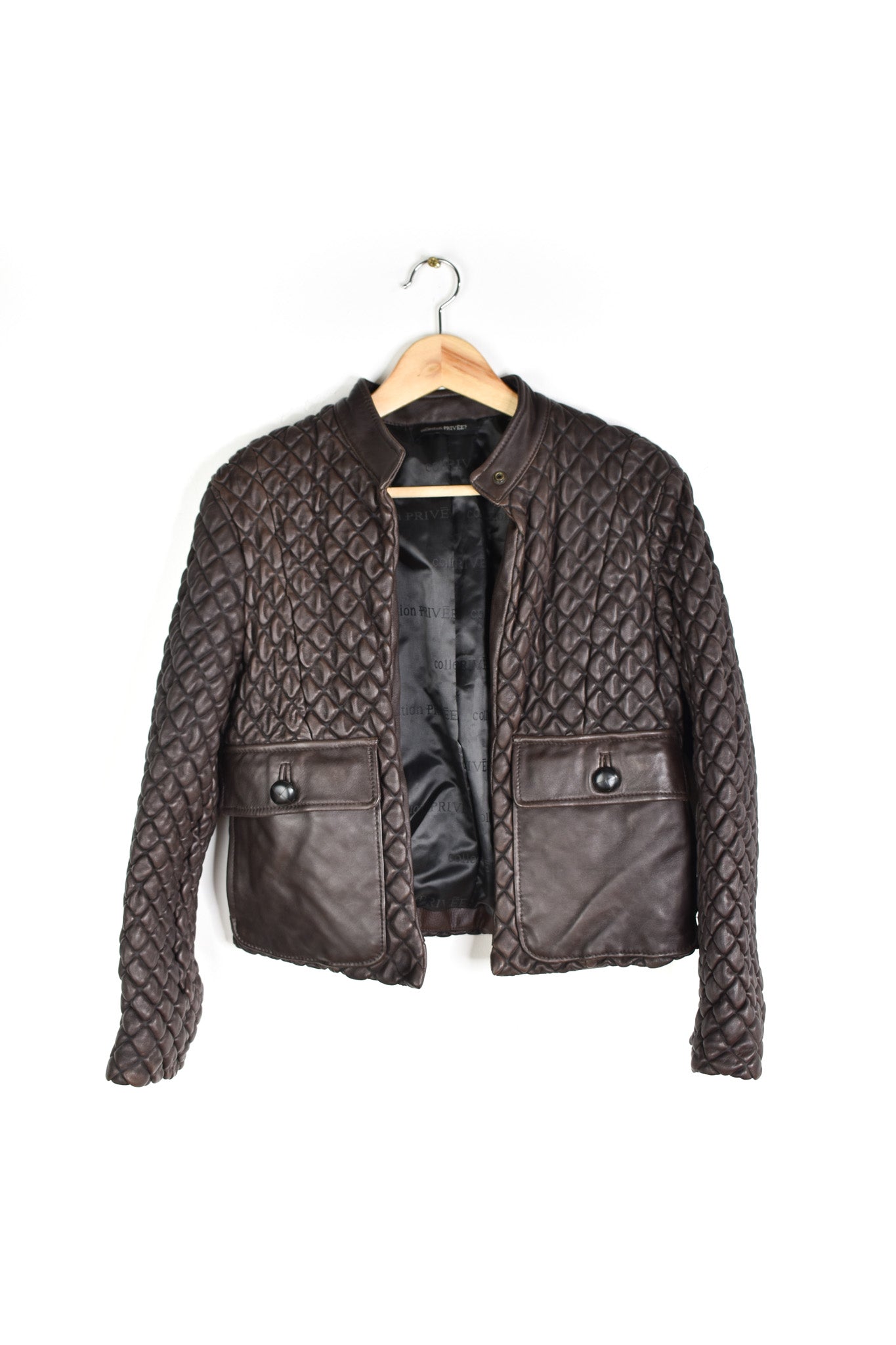 Quilted leather jacket Collection Privee?