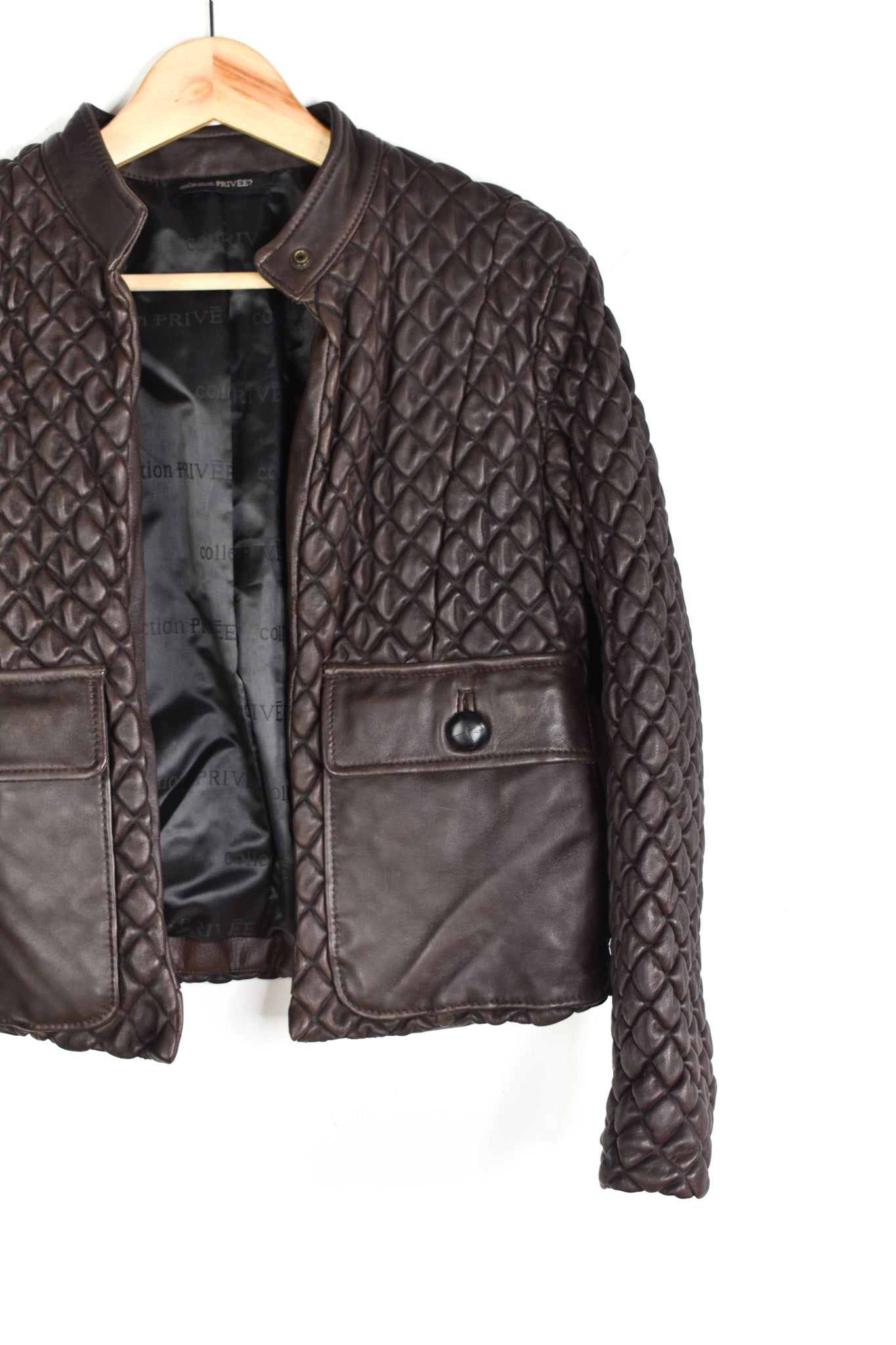 Quilted leather jacket Collection Privee?