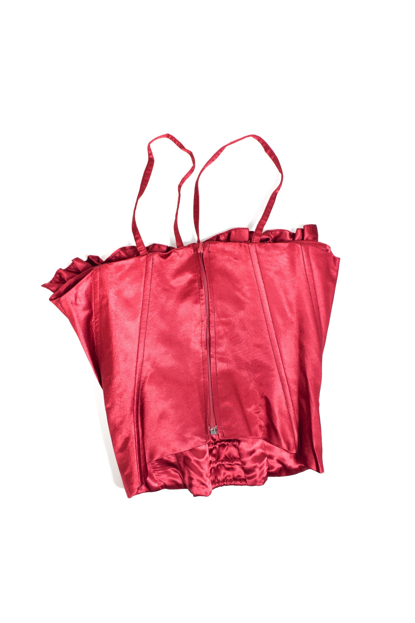 Cherry coloured corset