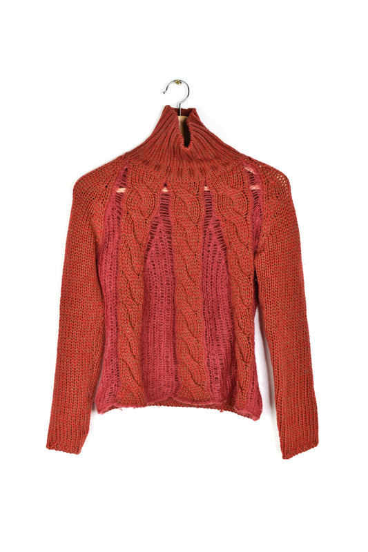 Wool cable jumper