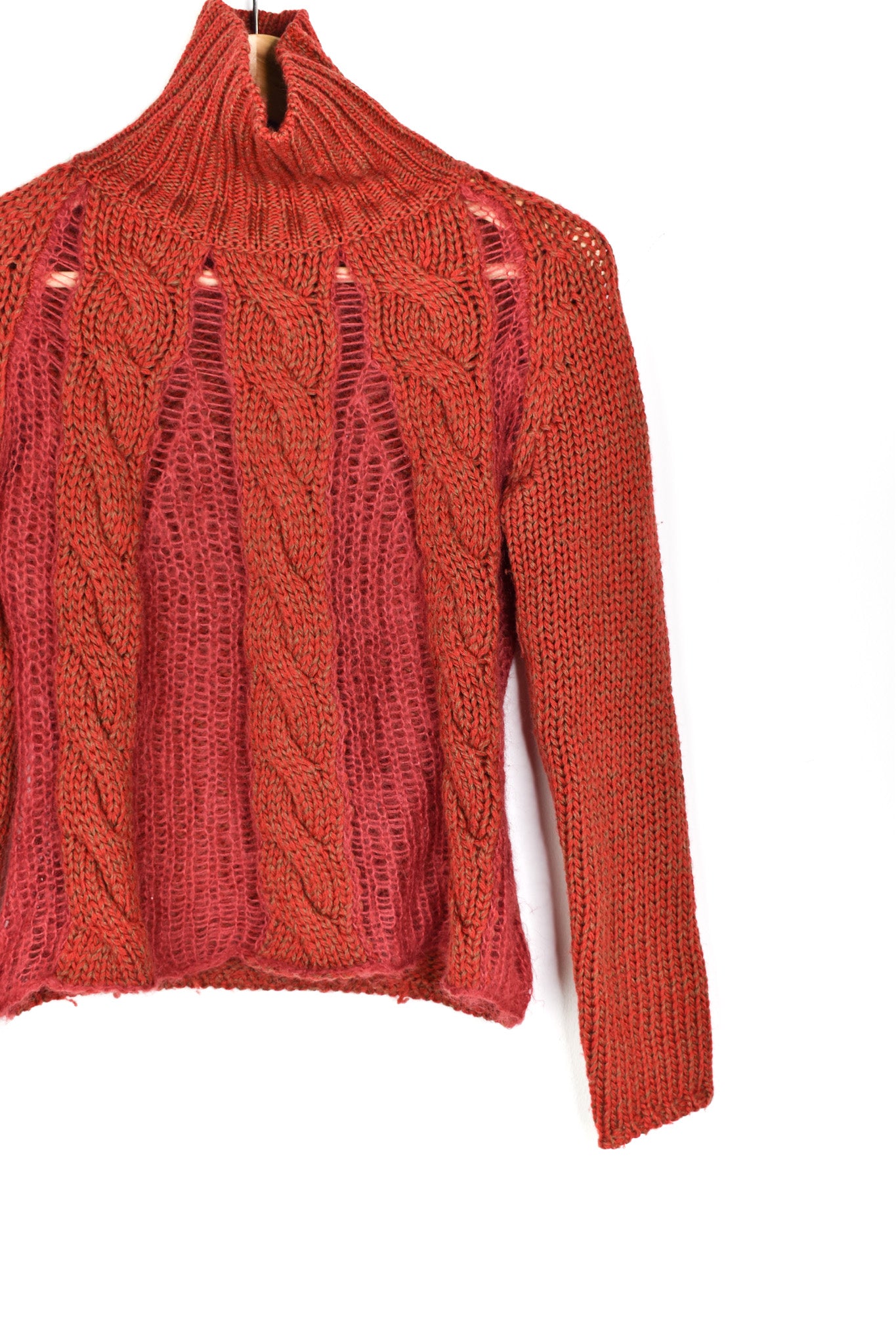 Wool cable jumper