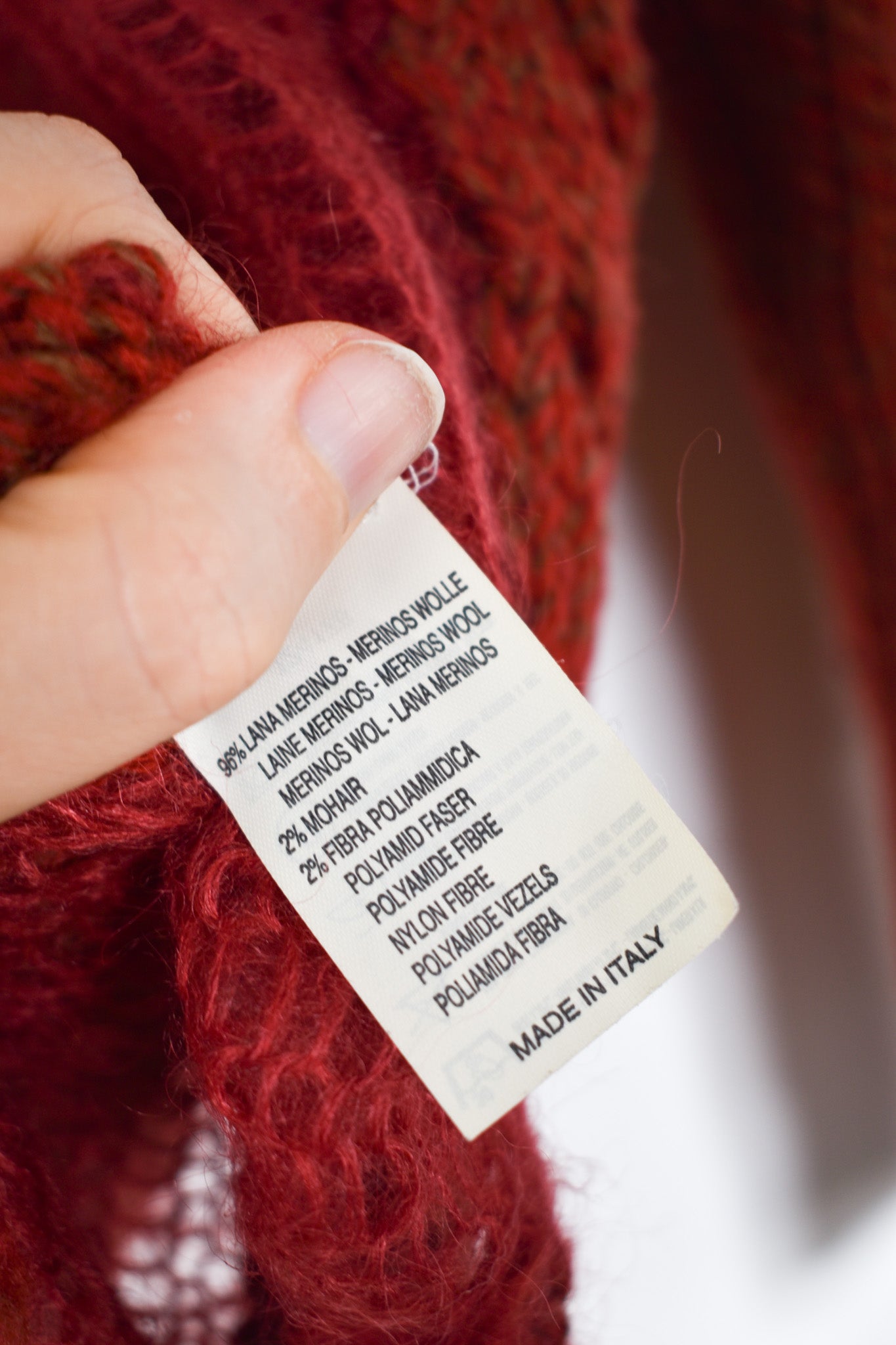 Wool cable jumper