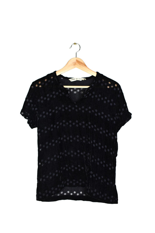 Comme des Garçons dotted velvet top