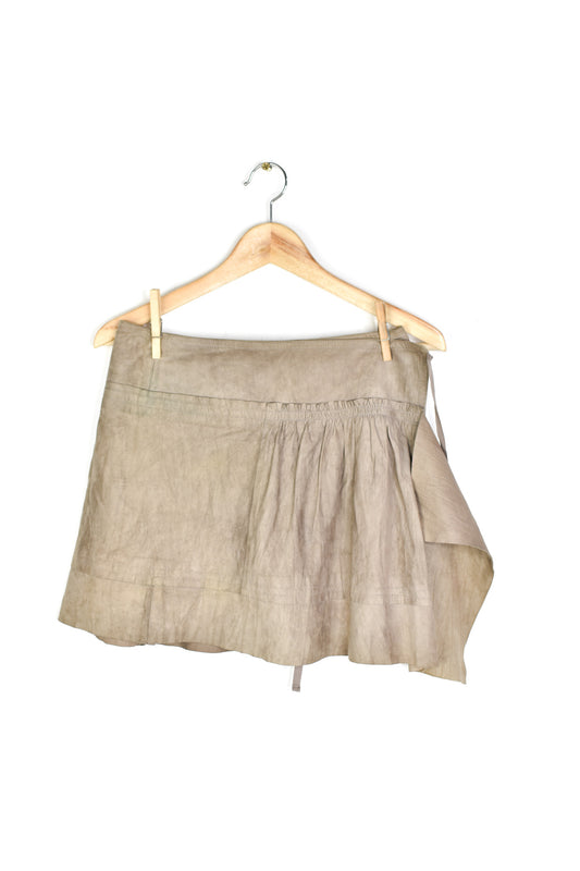 Plein Sud leather wrap skirt