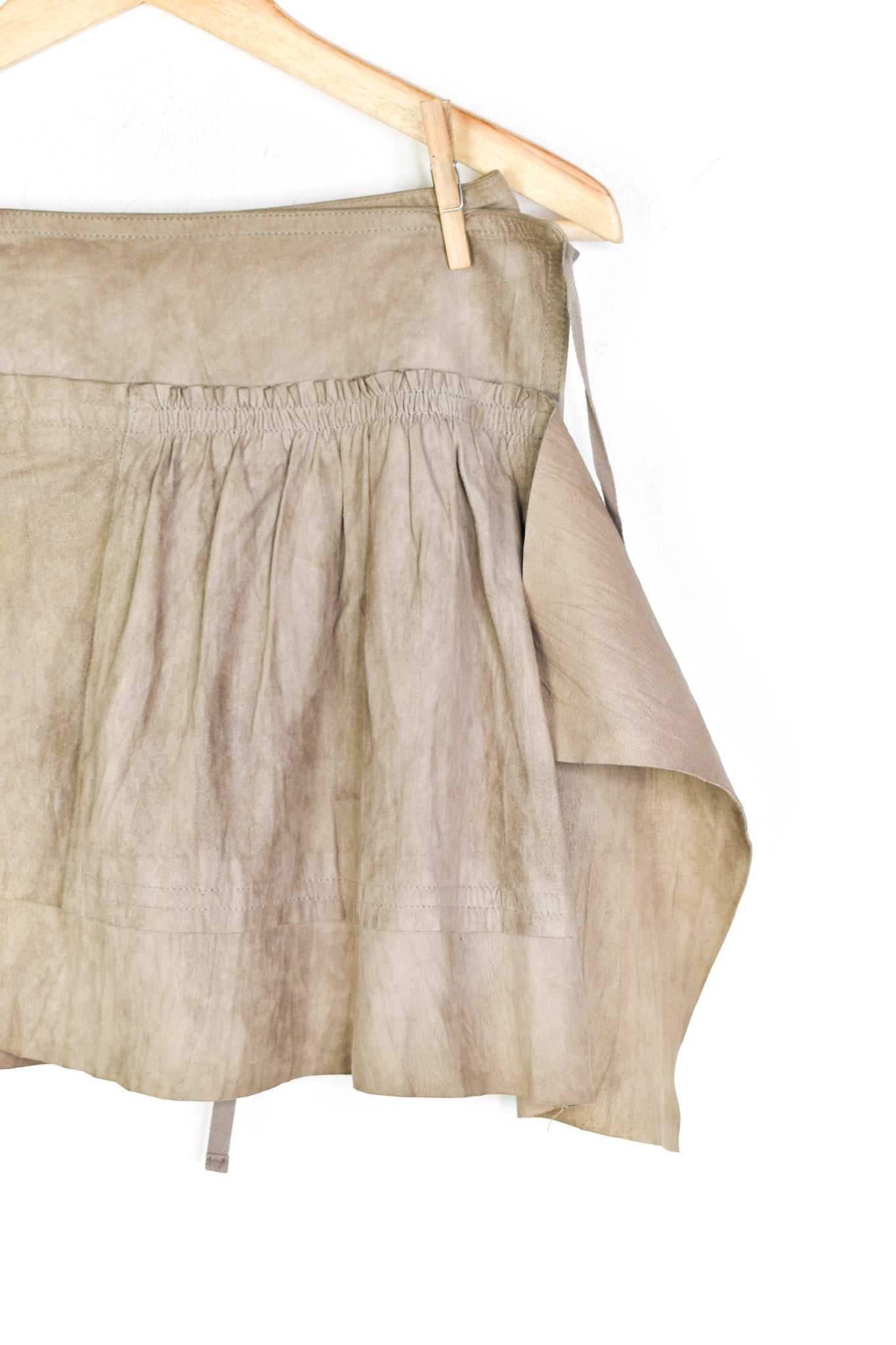 Plein Sud leather wrap skirt