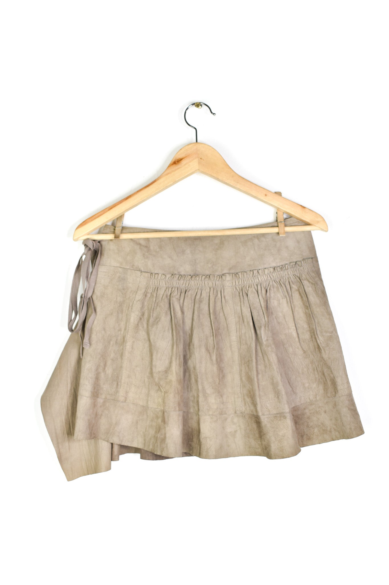 Plein Sud leather wrap skirt