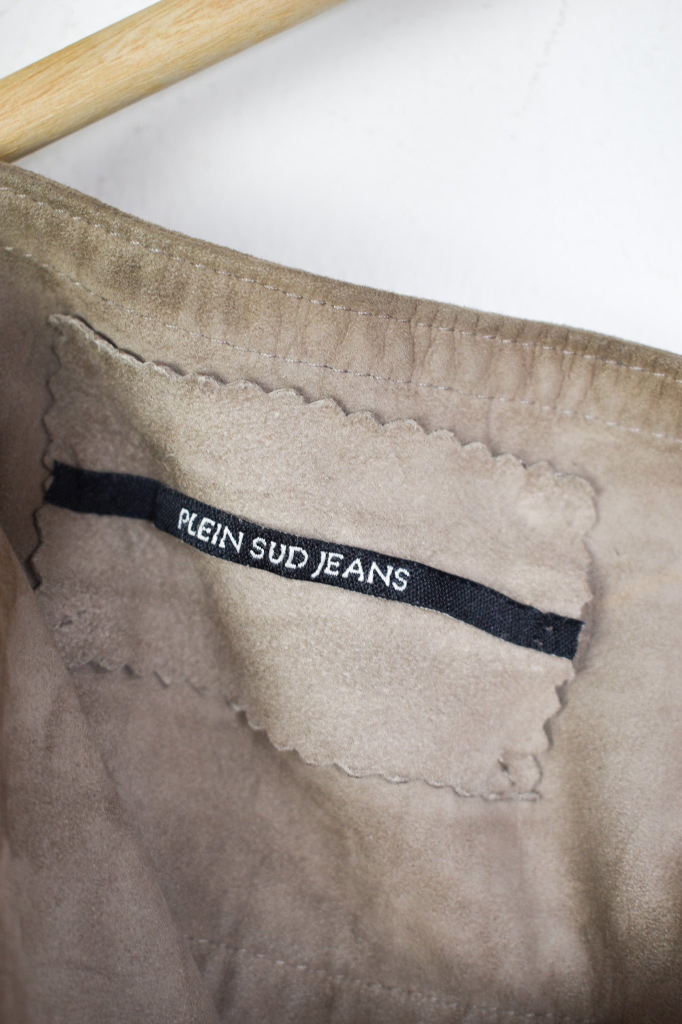 Plein Sud leather wrap skirt
