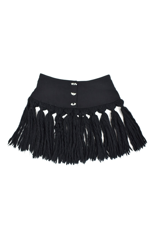 Wool fringe belt