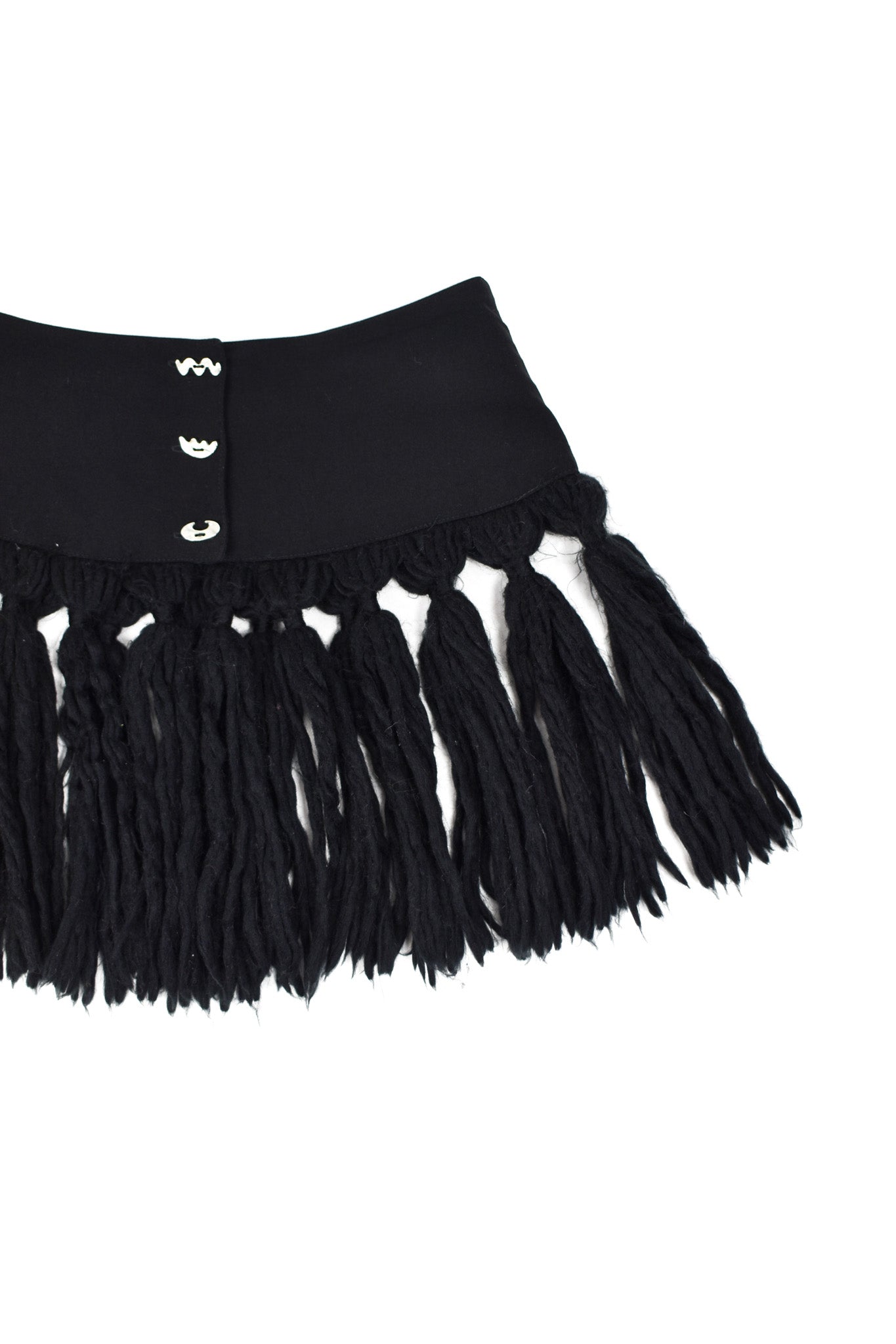 Wool fringe belt
