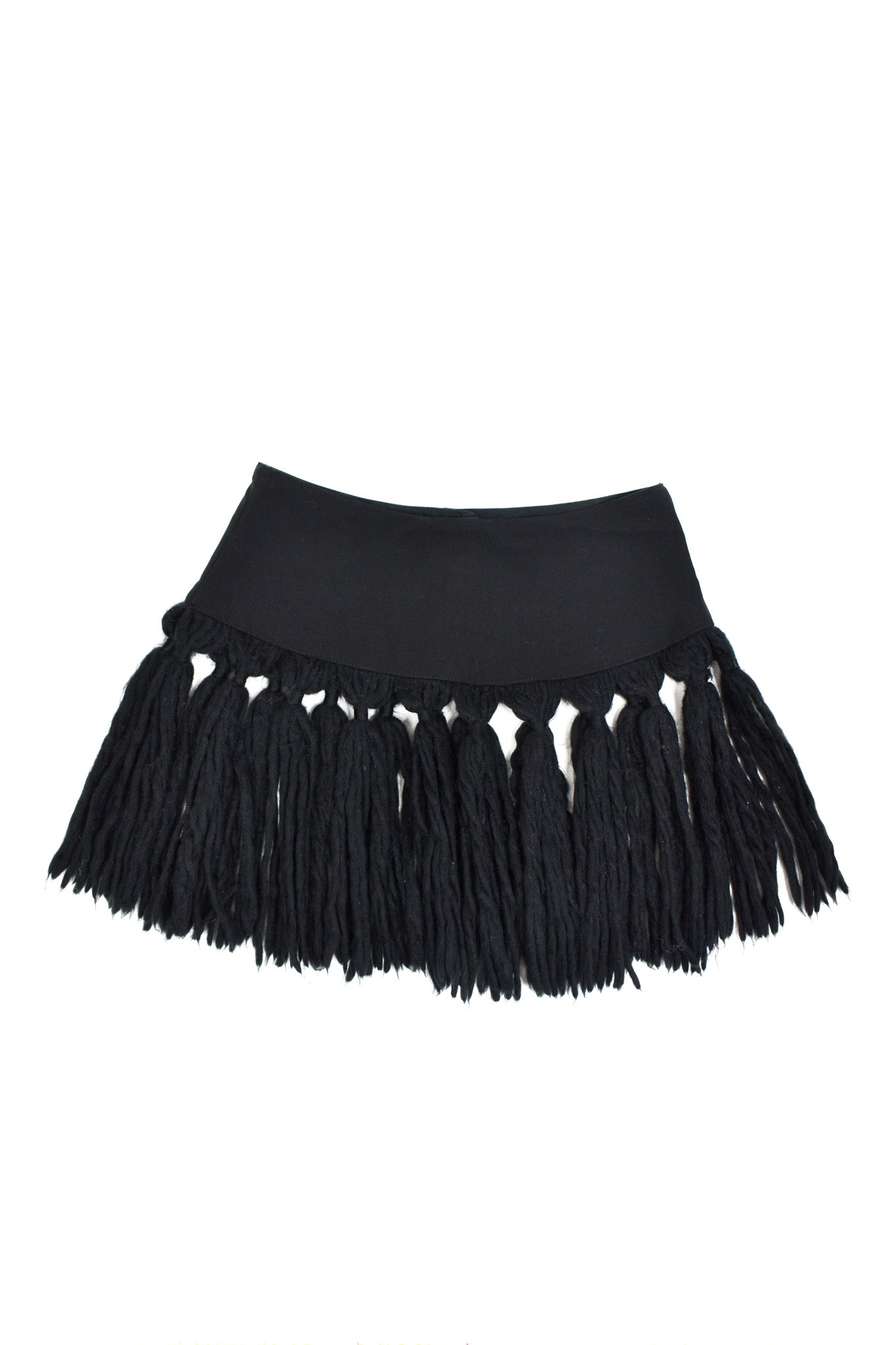 Wool fringe belt