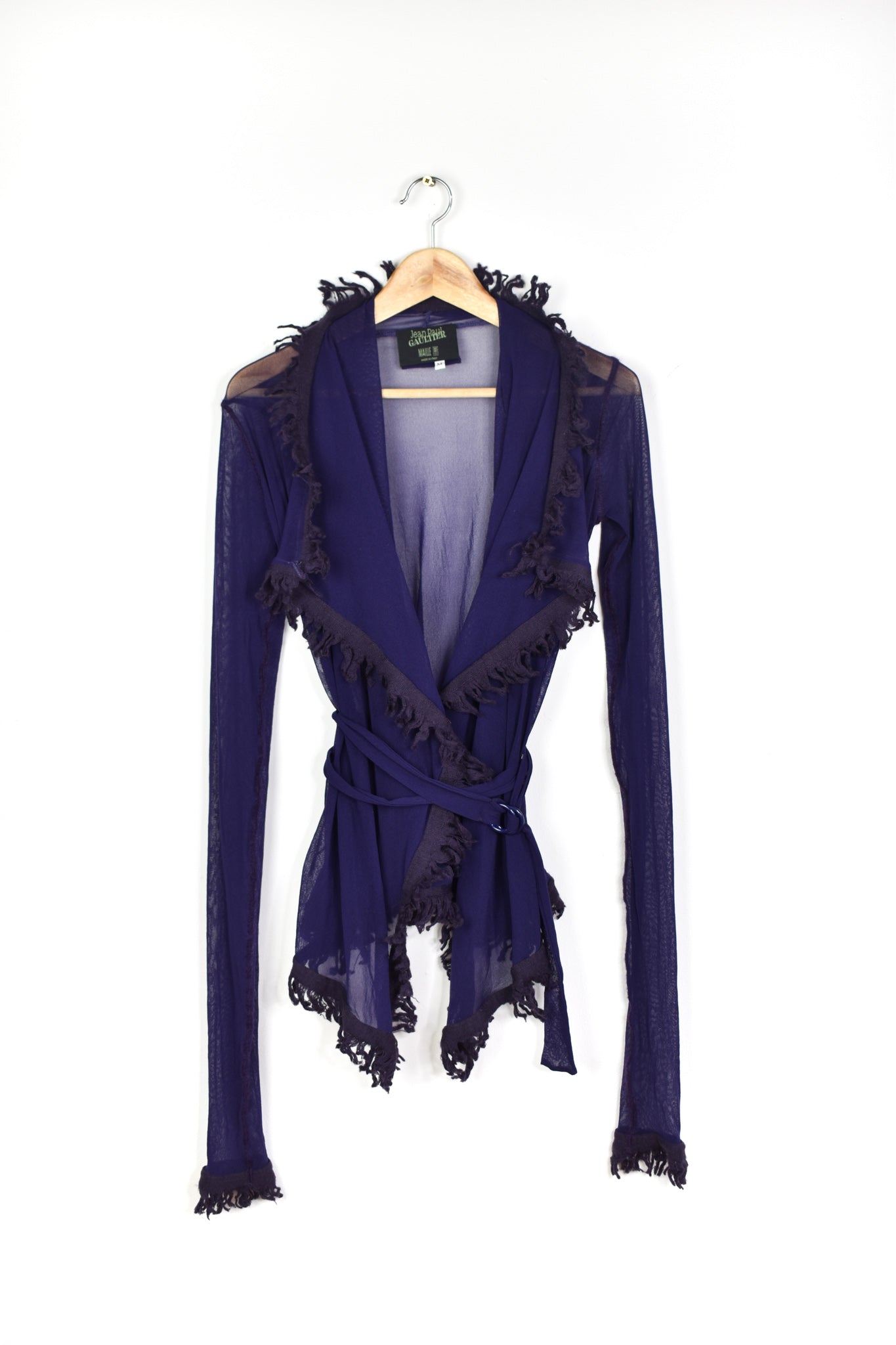 Jean Paul Gaultier mesh cardigan