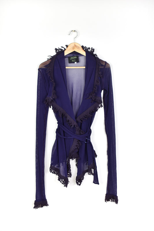 Jean Paul Gaultier mesh cardigan