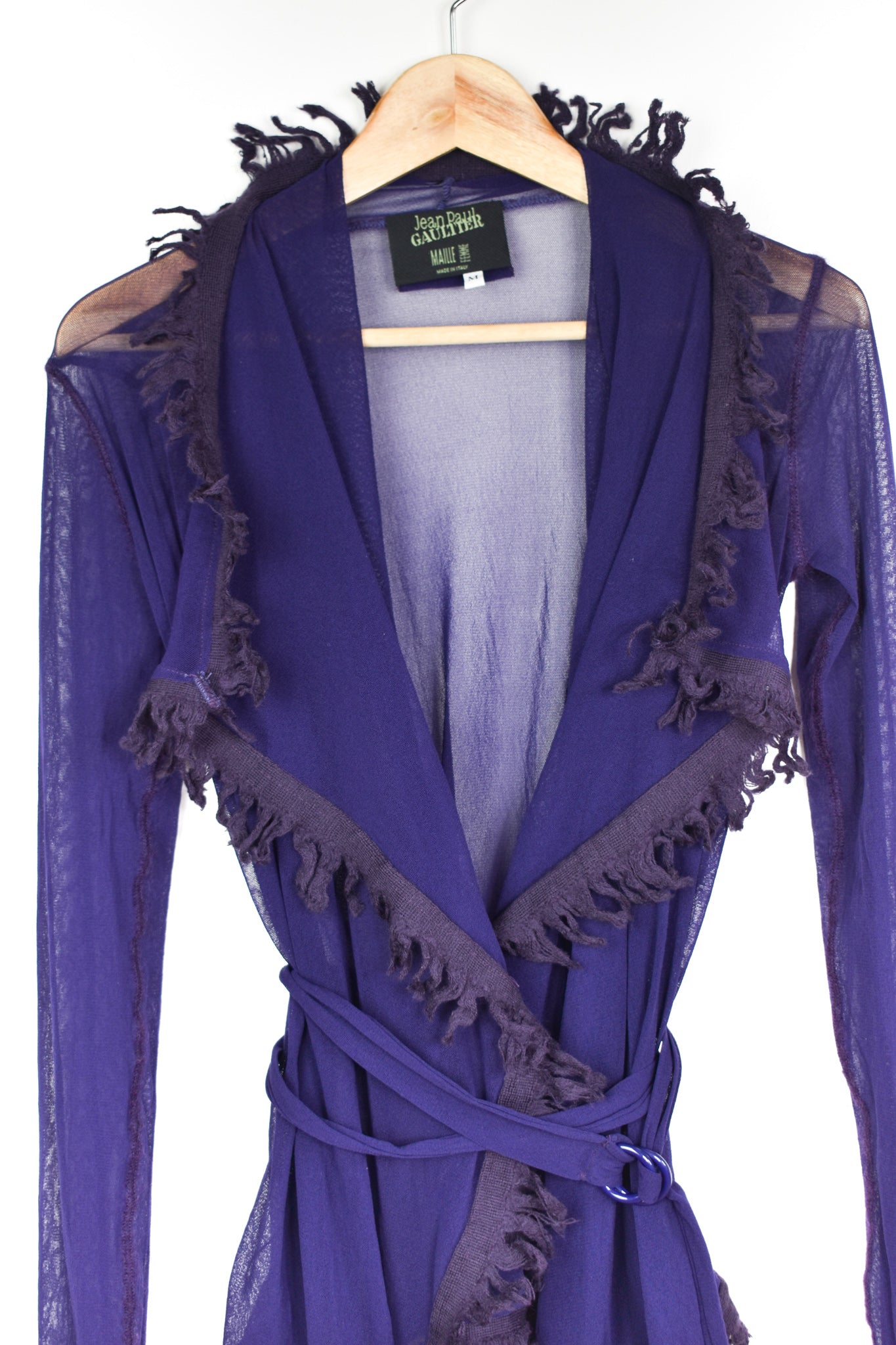 Jean Paul Gaultier mesh cardigan