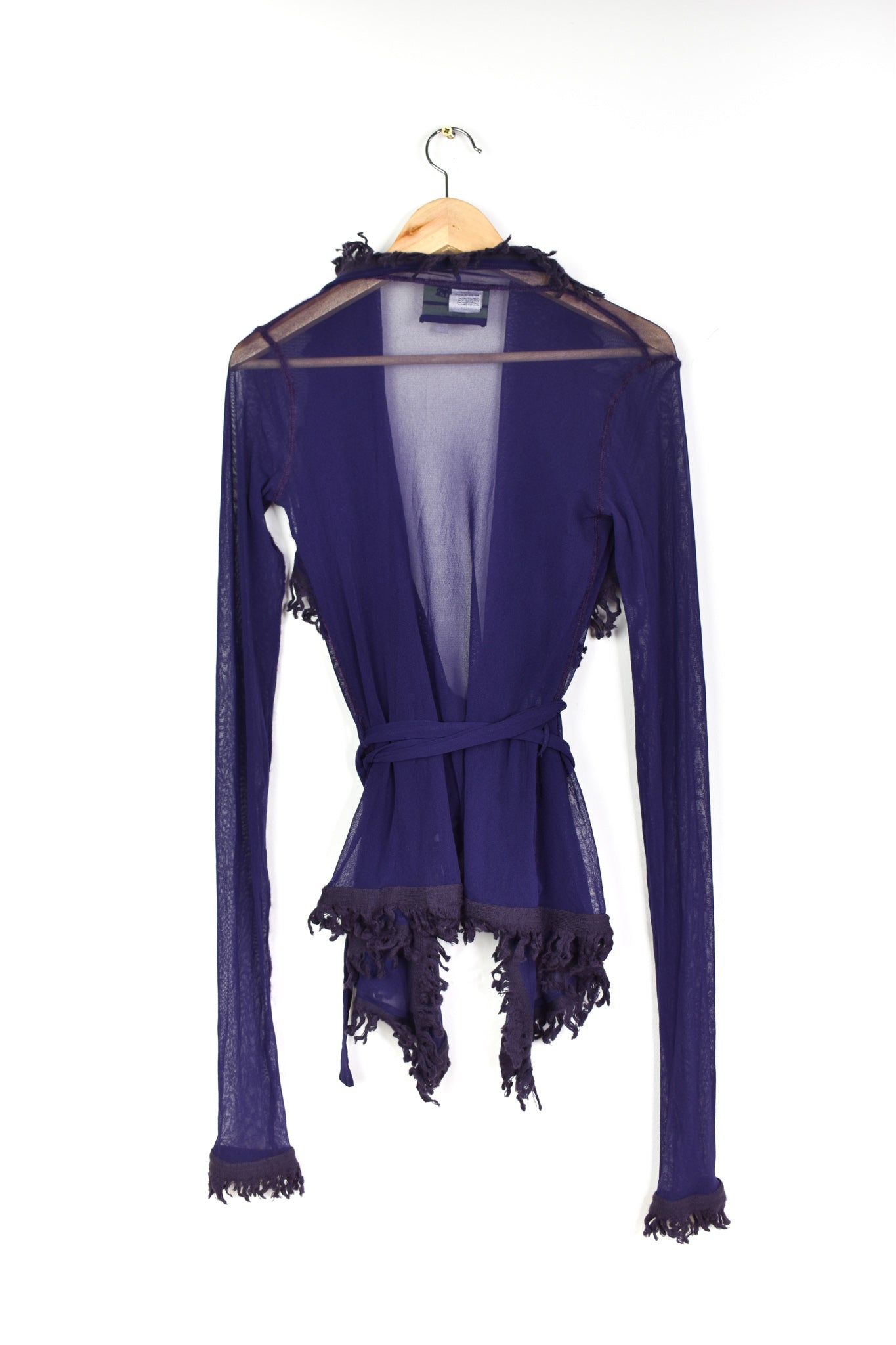 Jean Paul Gaultier mesh cardigan