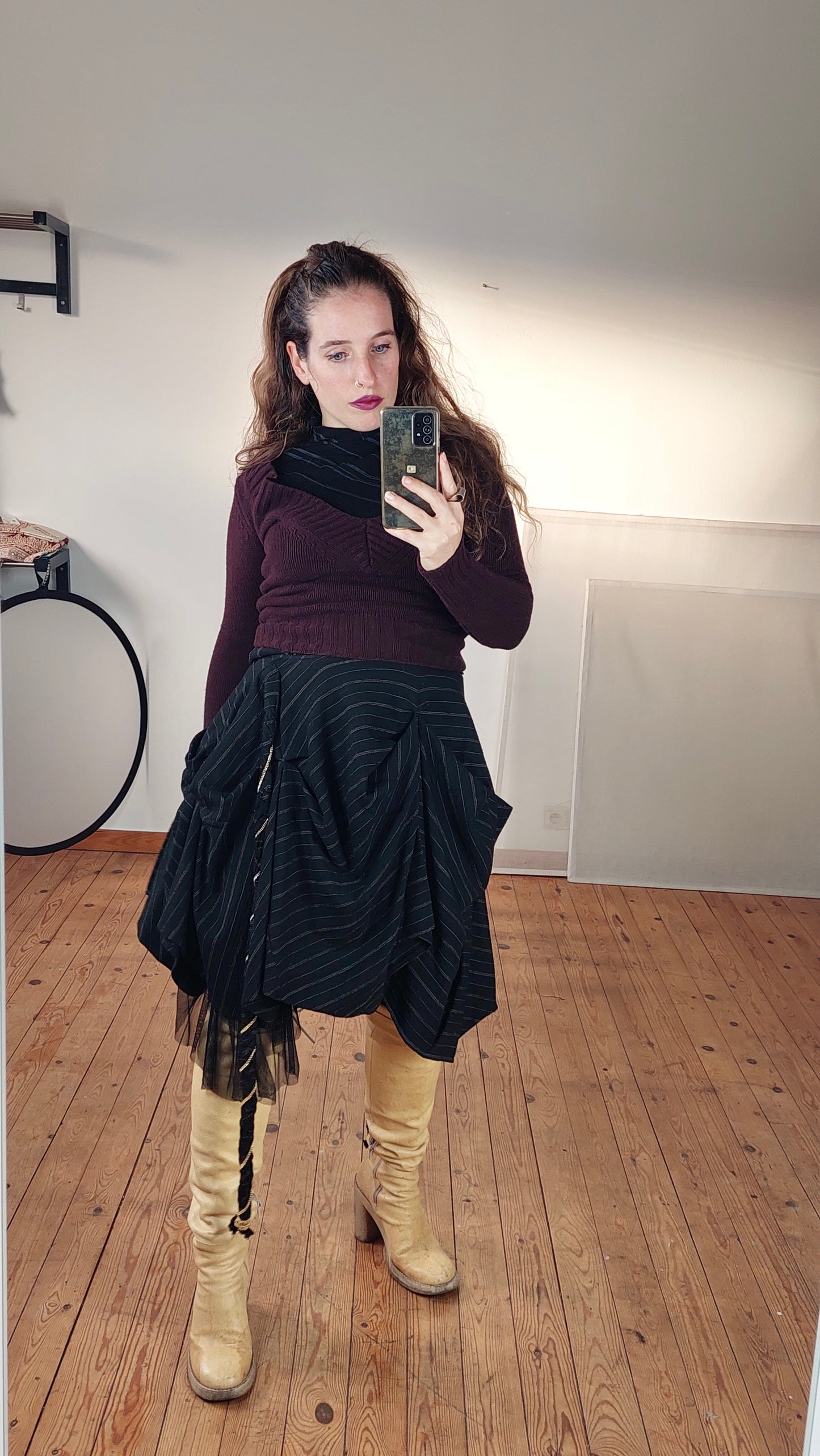 Gold chains and ropes skirt